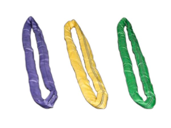 Colored round slings in various strengths by the Chinese manufacturer Miao Run Sen